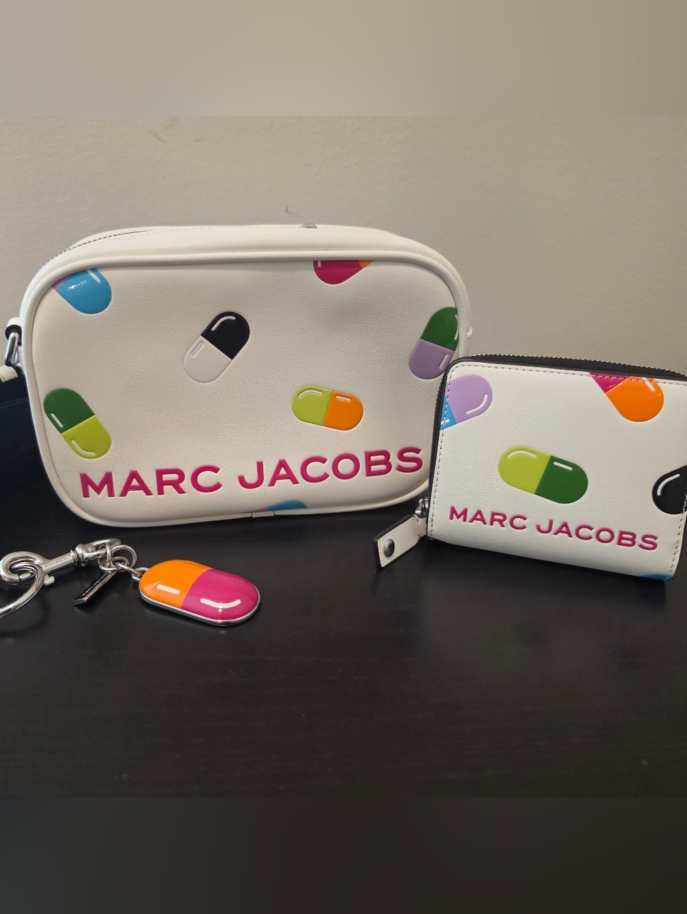Marc Jacobs Vitamin (Pill) Camera Bag w/ Wallet & Keychain